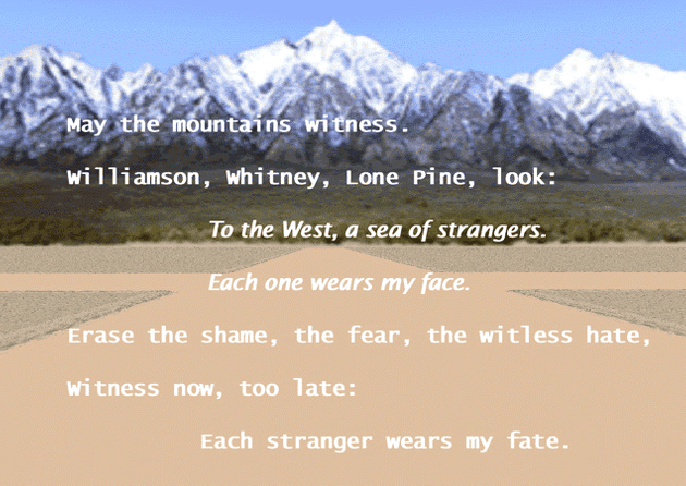 Beyond Manzanar -- Poem